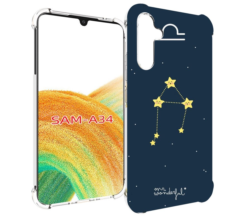 

Чехол MyPads знак-зодиака-весы-1 для Samsung Galaxy A34, Tocco