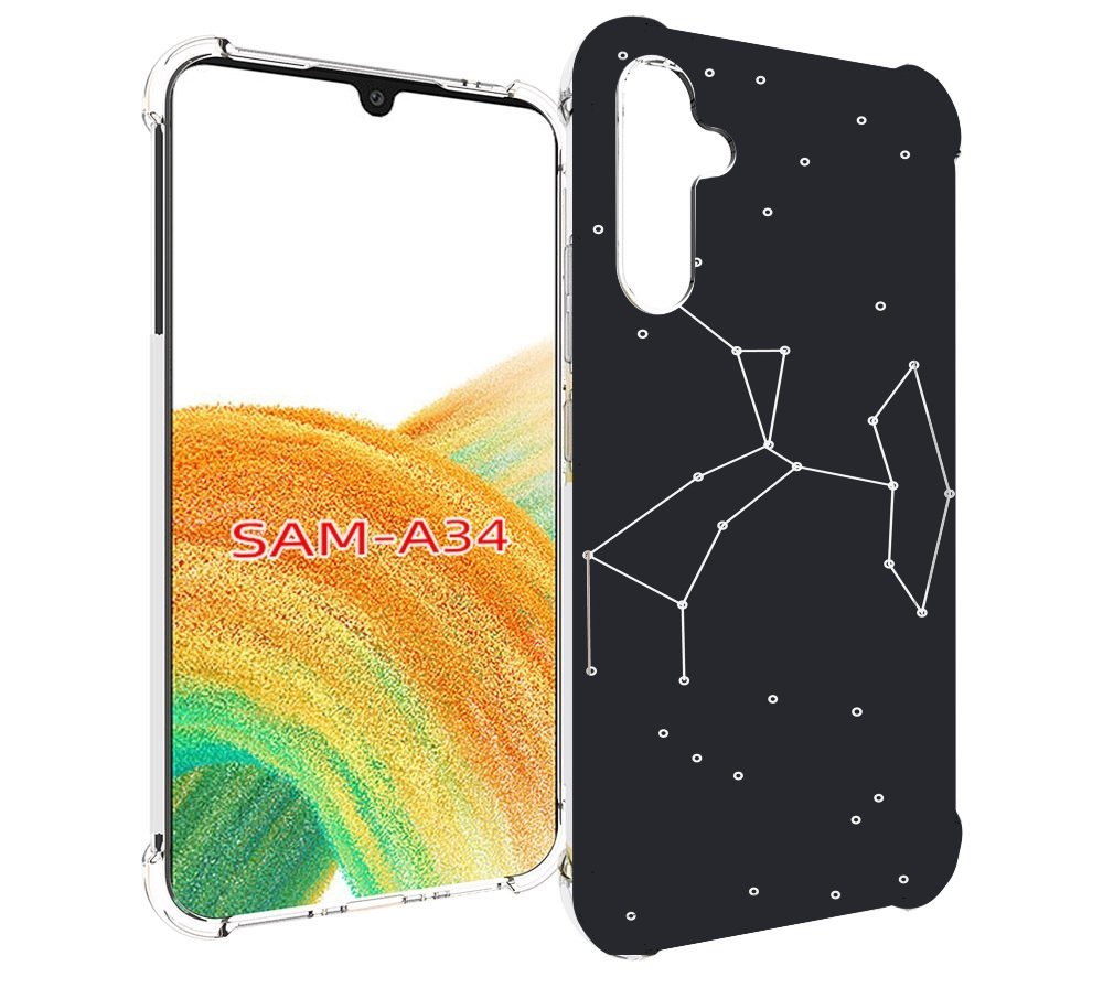 

Чехол MyPads знак зодиака стрелец 6 для Samsung Galaxy A34, Tocco
