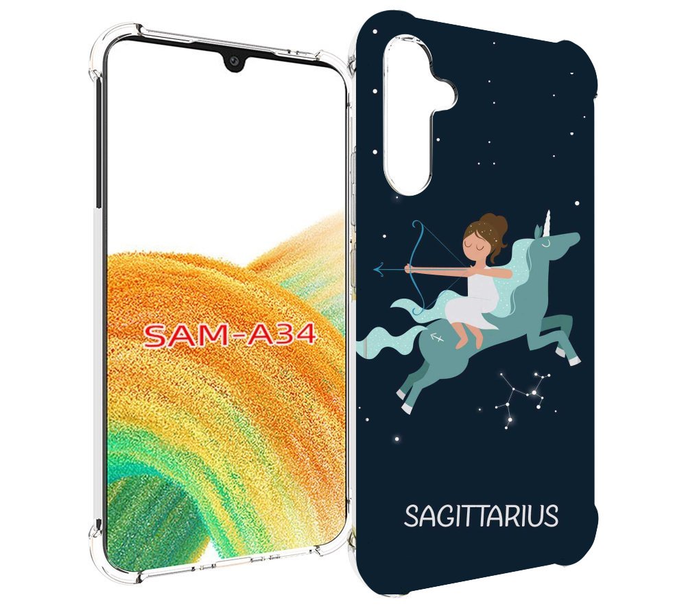 

Чехол MyPads знак зодиака стрелец 5 для Samsung Galaxy A34, Tocco
