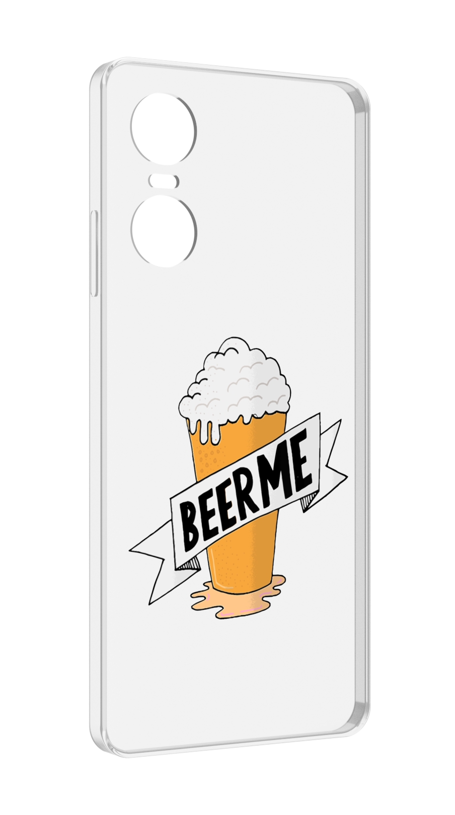 

Чехол MyPads Beer-me для Tecno Pop 6 Pro, Прозрачный, Tocco