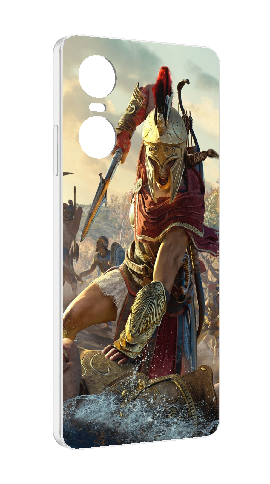 

Чехол MyPads Assassin's Creed Odyssey Kassandra мужской для Tecno Pop 6 Pro, Прозрачный, Tocco