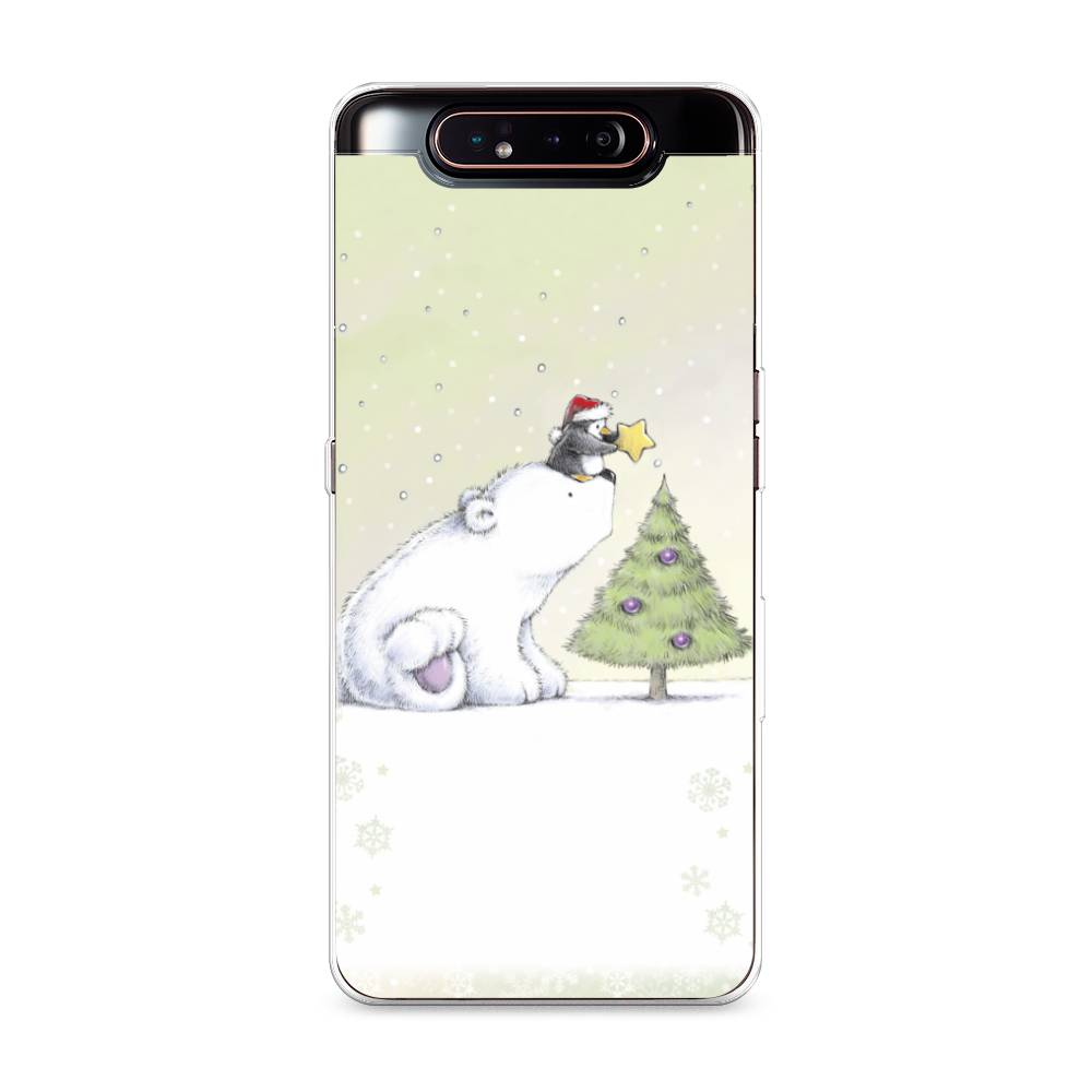 

Чехол на Samsung Galaxy A80 "Украшение елки", Белый;бежевый, 28350-5