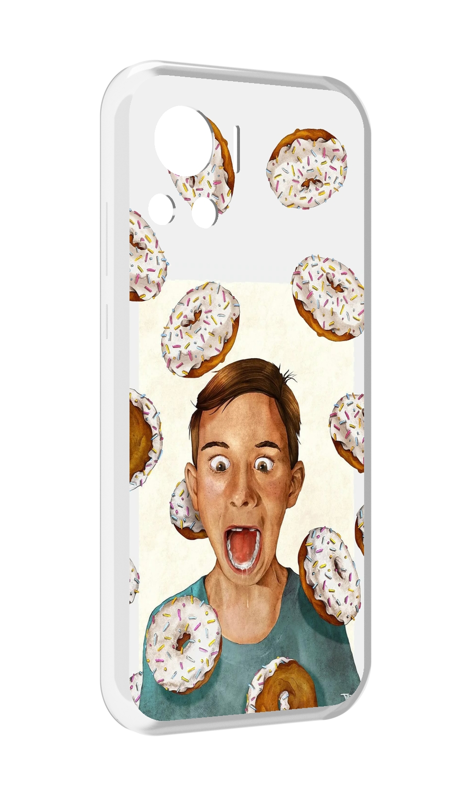 

Чехол MyPads Бешенные-пончики для Motorola Edge 30 Ultra, Прозрачный, Tocco