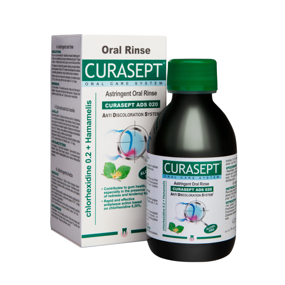 фото Ополаскиватель для рта curasept ads astrigent mouthwash 020 0,20%, 200 мл