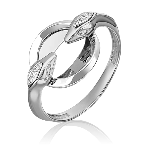 фото Кольцо из белого золота с бриллиантом р.18.5 platina jewelry 01-5500-00-101-1120