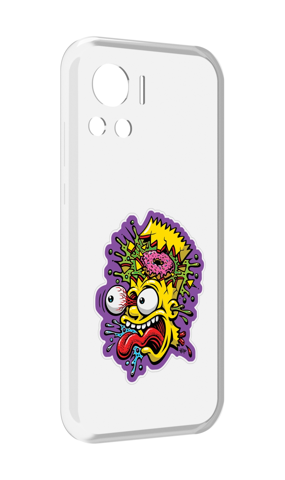 

Чехол MyPads Барт-Симпсон для Motorola Edge 30 Ultra, Прозрачный, Tocco