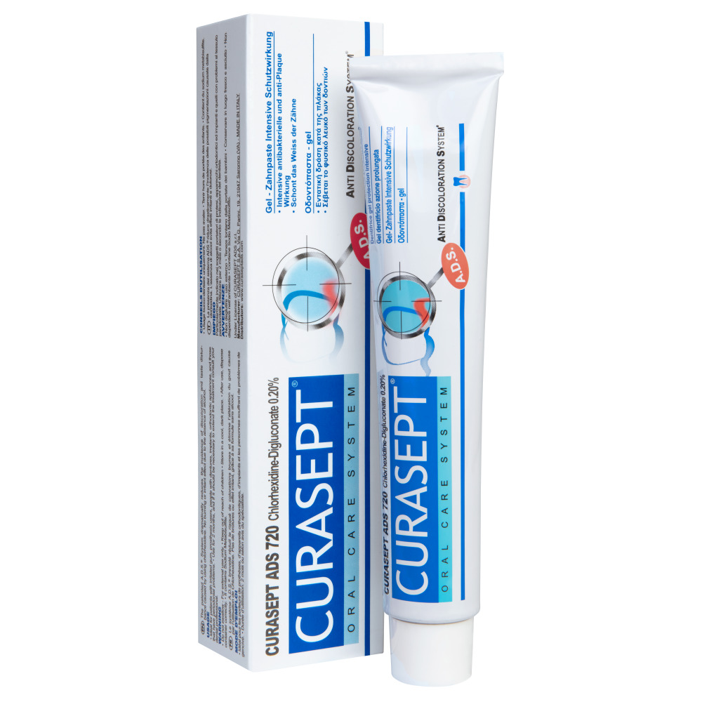 фото Зубная паста гелеобразная curasept, ads 720 gel toothpaste 75 мл