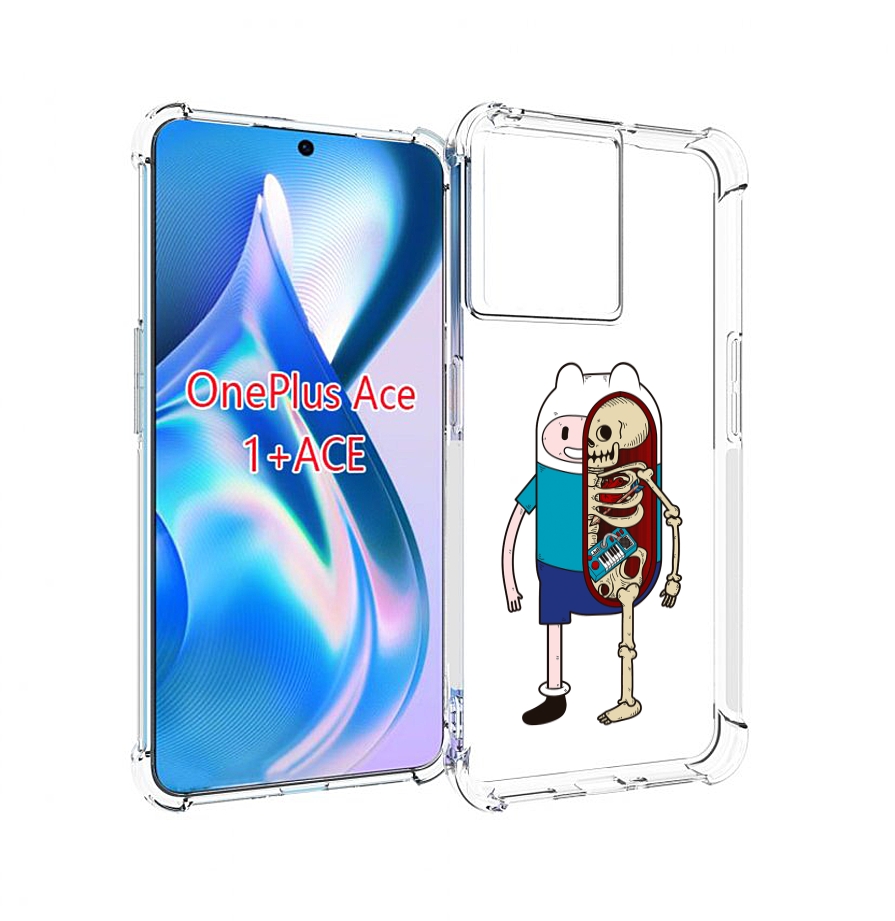 

Чехол MyPads Финн скелет для OnePlus Ace, Прозрачный, Tocco