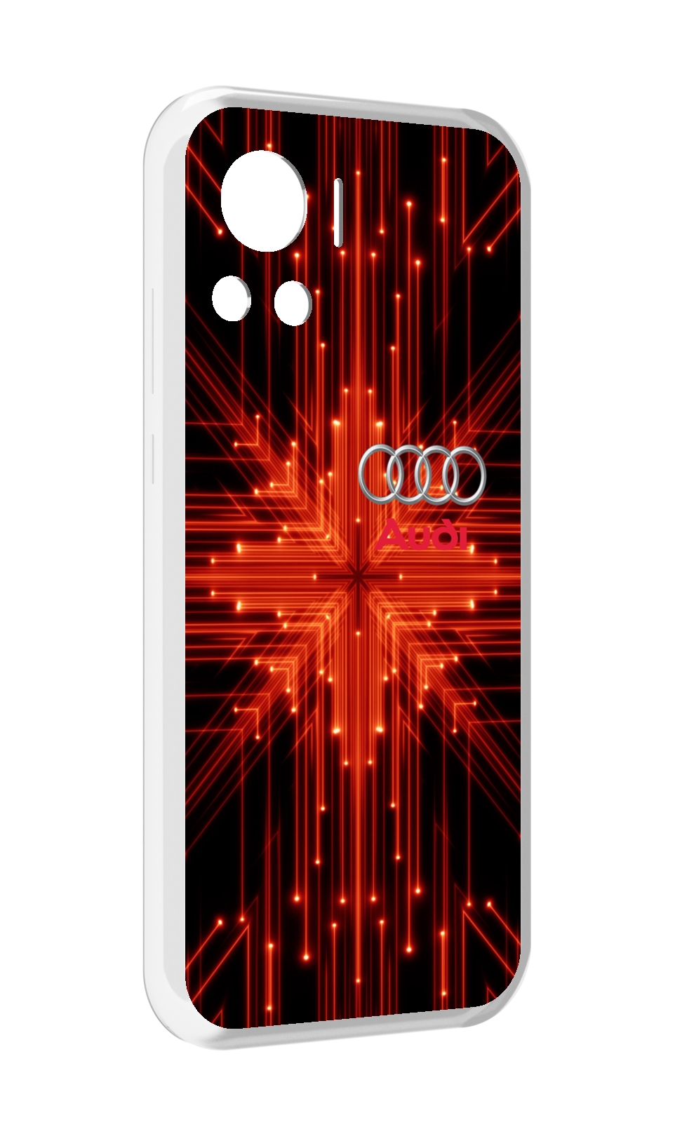 

Чехол MyPads Ауди-на-неоновом-фоне для Motorola Edge 30 Ultra, Прозрачный, Tocco