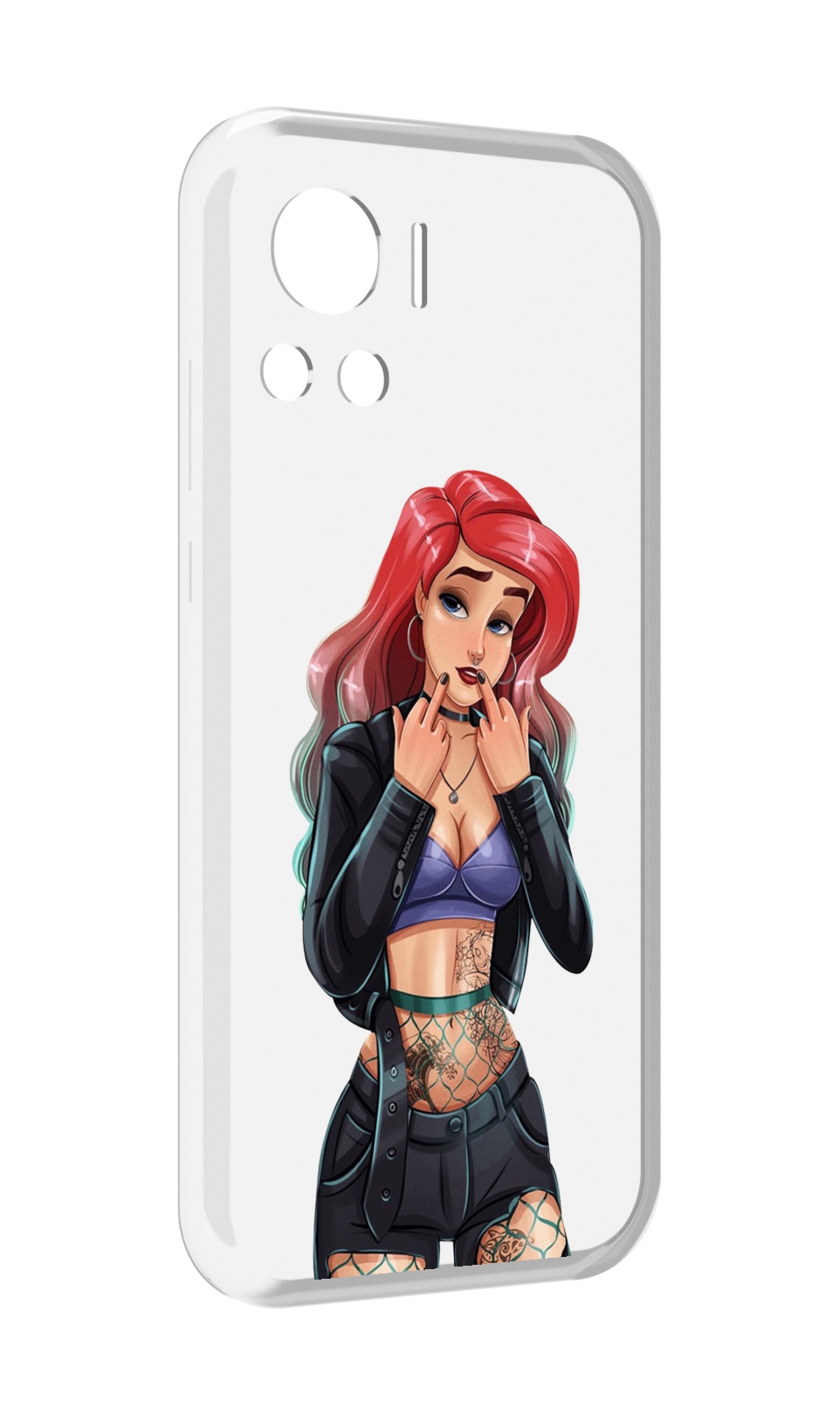 

Чехол MyPads Ариэль-русалочка-готика для Motorola Edge 30 Ultra, Прозрачный, Tocco