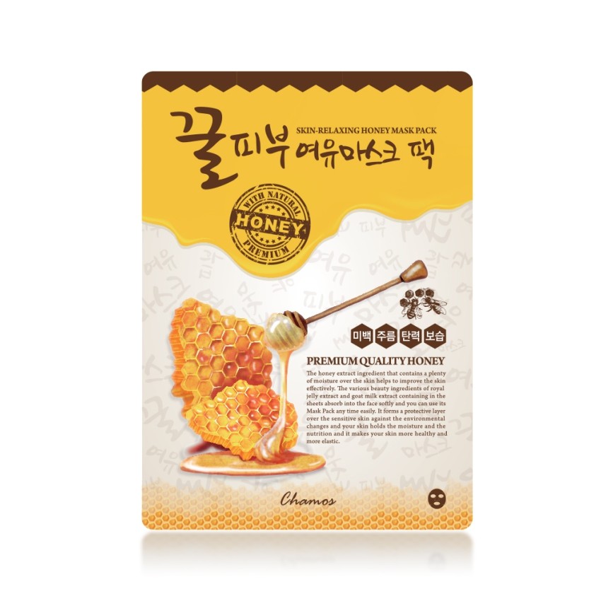 

Тканевая маска для лица Chamos Skin Relaxing Honey Mask Pack