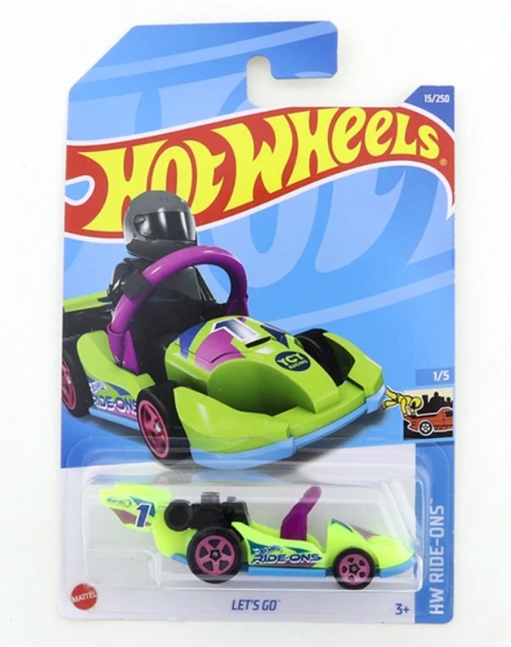 

Машинка базовой коллекции Hot Wheels LET`S GO салатовая C4982 HCW76, Голубой;зеленый