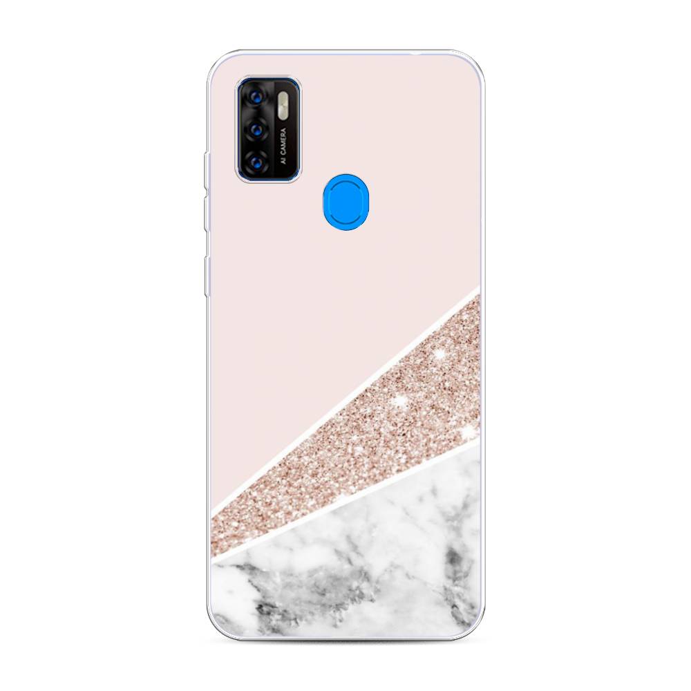 

Чехол на ZTE Blade A7s 2020 "Блестящий розовый мрамор", 133950-3