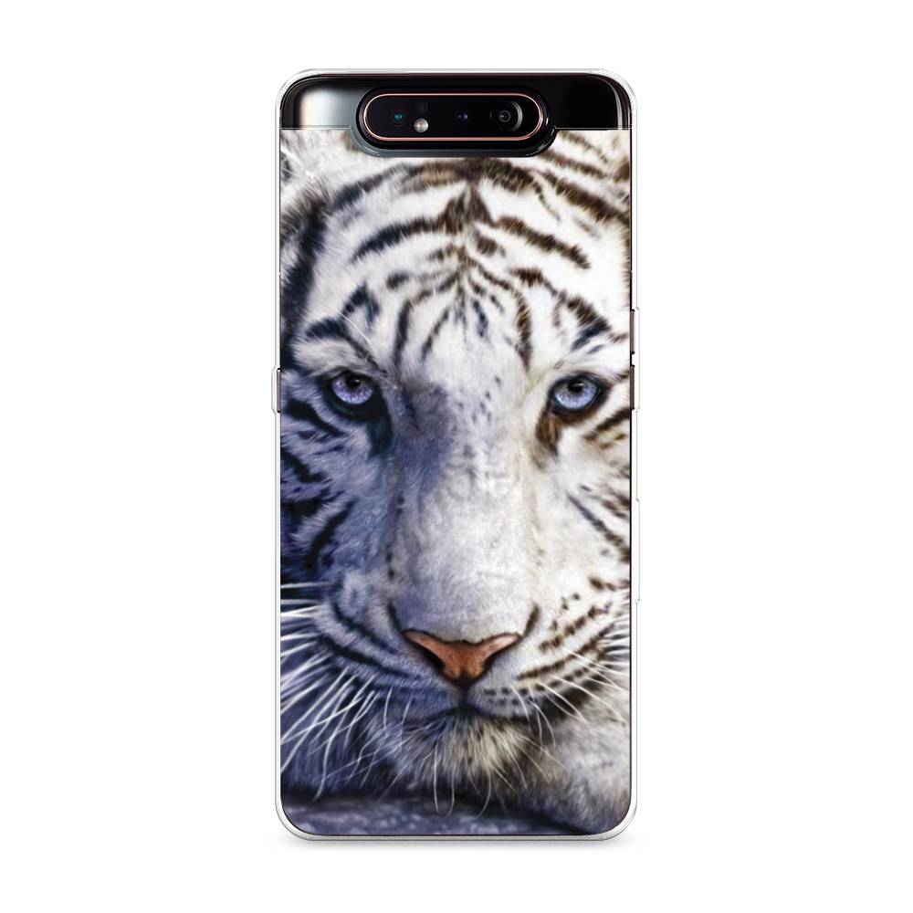 

Чехол на Samsung Galaxy A80 "Бенгальский тигр", Коричневый;белый, 28350-1
