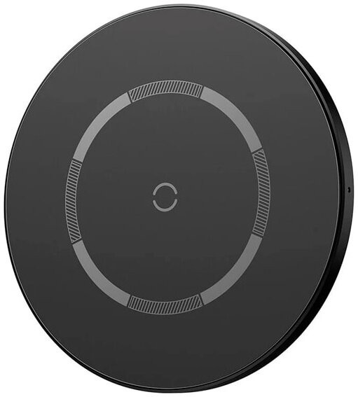 Беспроводное зарядное устройство Baseus Simple Magnetic Wireless Charger, Black (WXJK-E01)