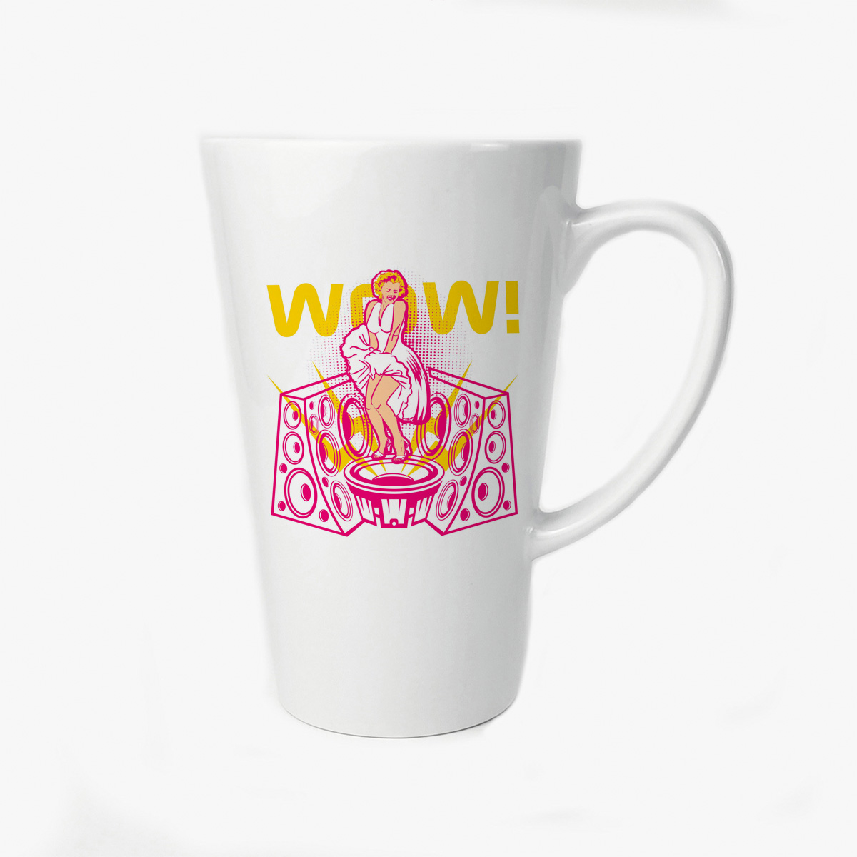 

Большая конусная кружка CoolPodarok Мерлин WOW