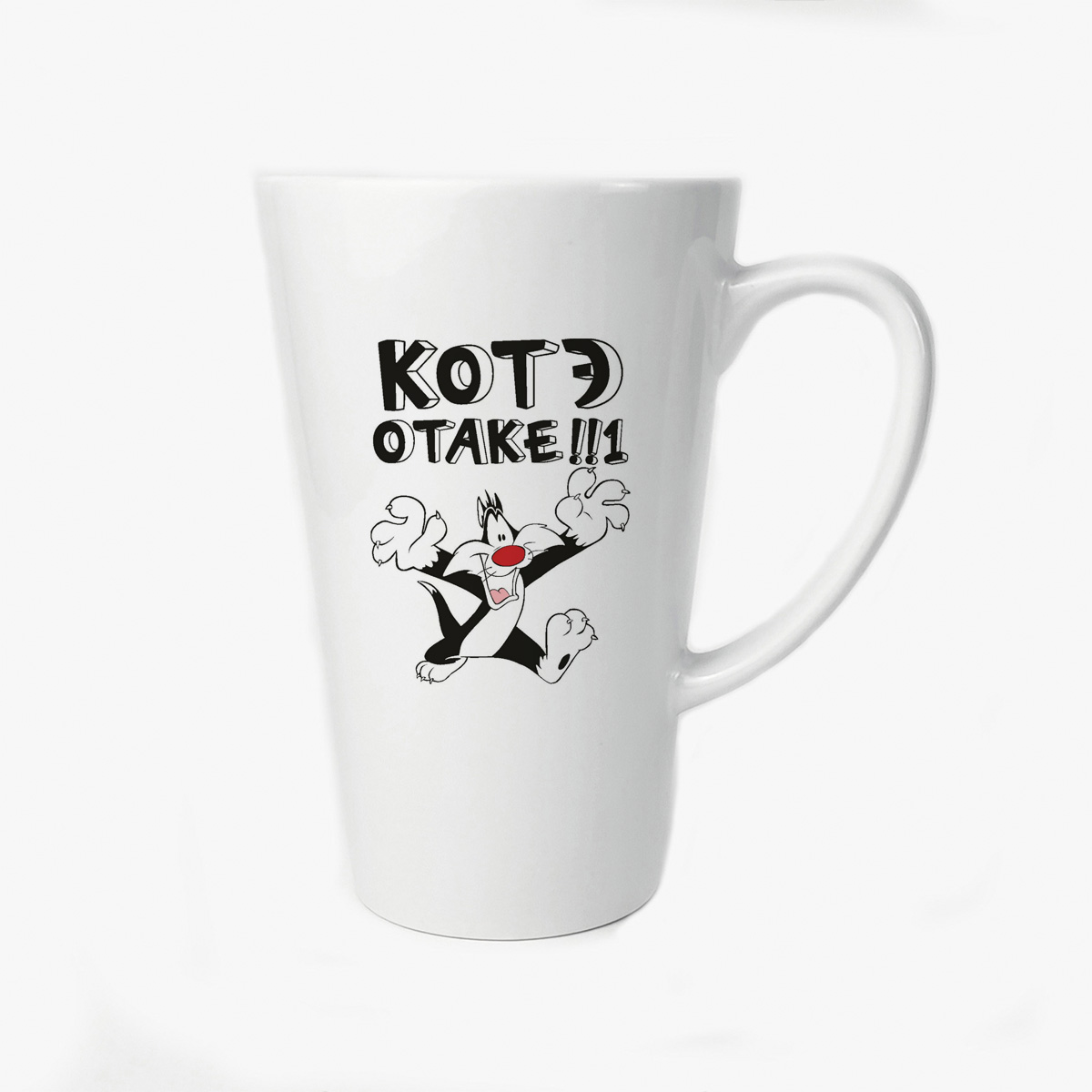 

Большая конусная кружка CoolPodarok Котэ отаке