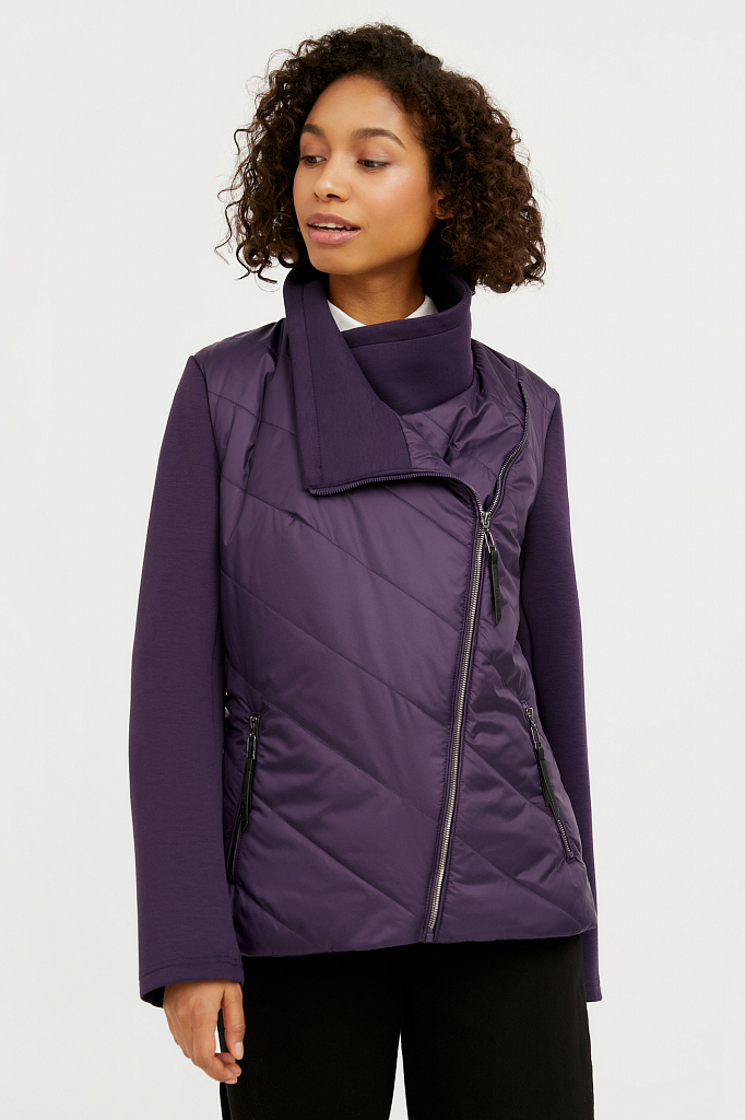 фото Куртка женская finn flare b21-11032 фиолетовая 3xl