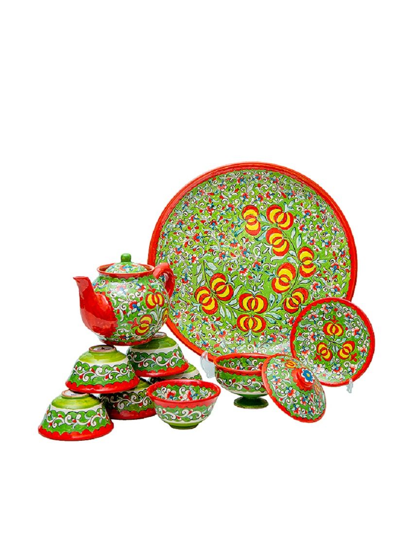 фото Чайный сервиз (10 предметов) керамический с ручной росписью нч1рк1431 бек и рр