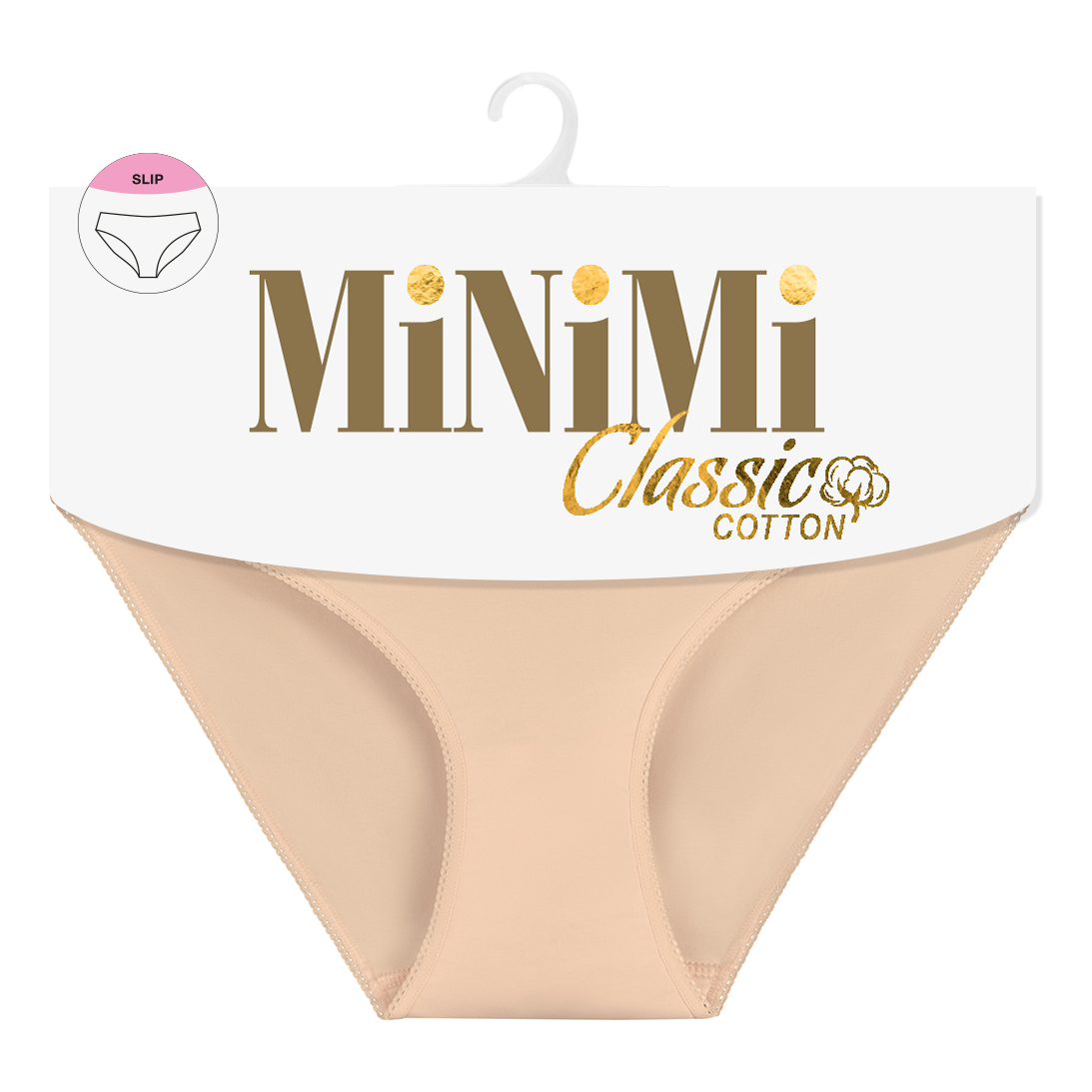 

Трусы женские Minimi Basic бежевые 46