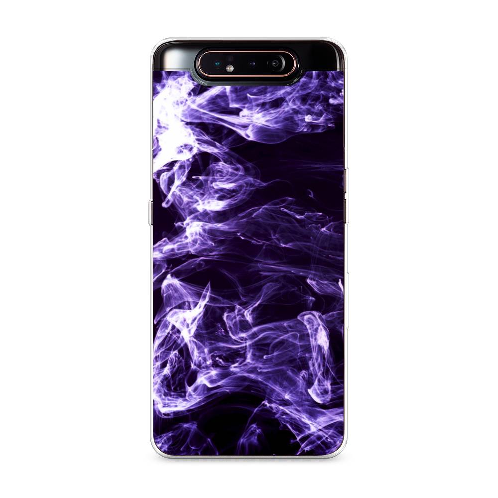 

Чехол на Samsung Galaxy A80 "Фиолетовый дым", Фиолетовый;белый;черный, 28350-3