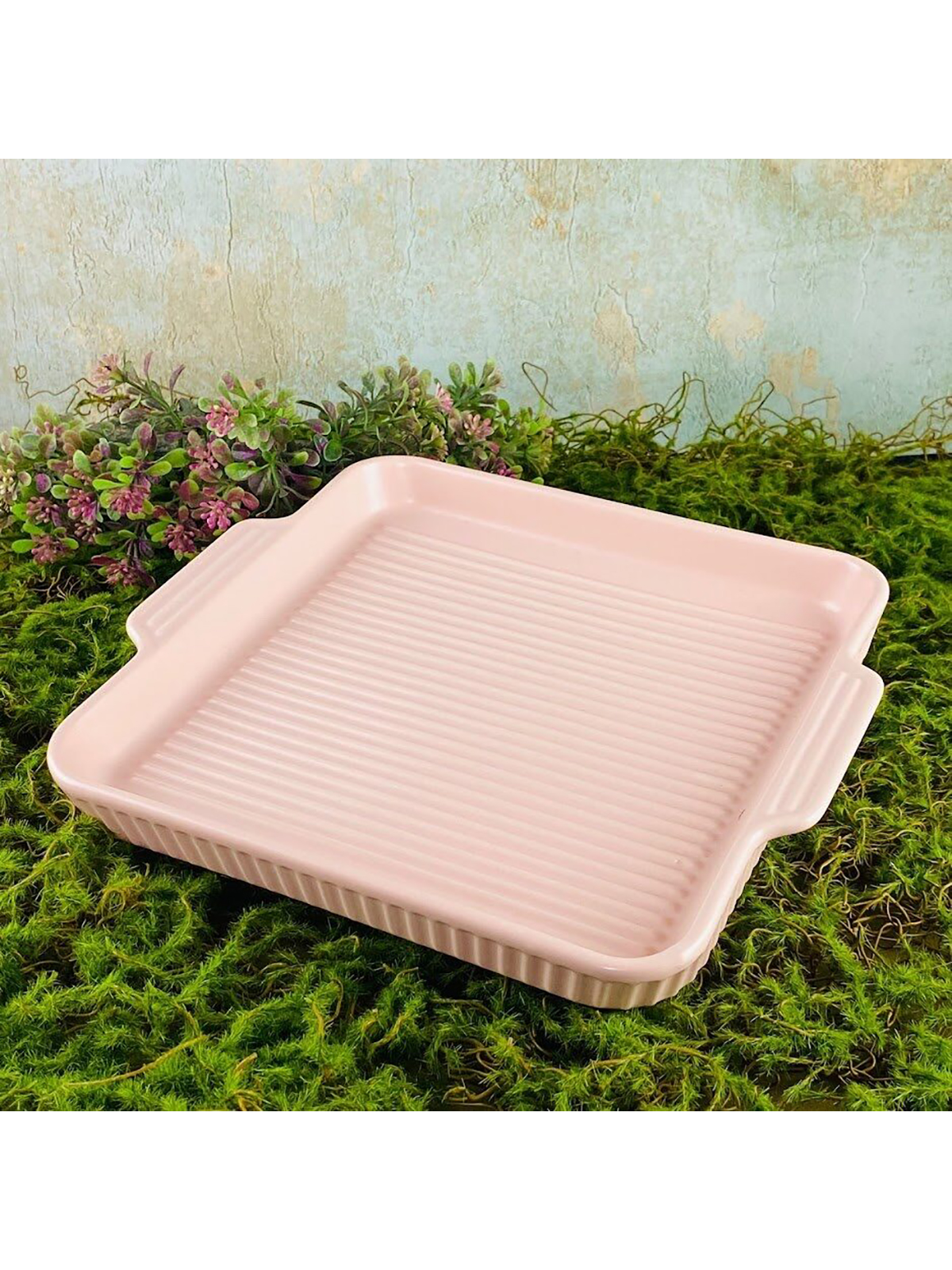 

Форма для запекания Lenardi фарфор, 25x25 см, Розовый