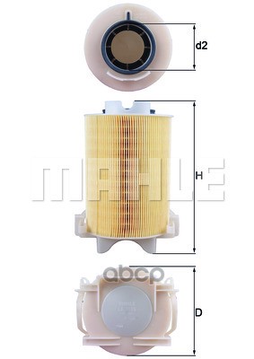 

Фильтр воздушный Mahle/Knecht lx1566