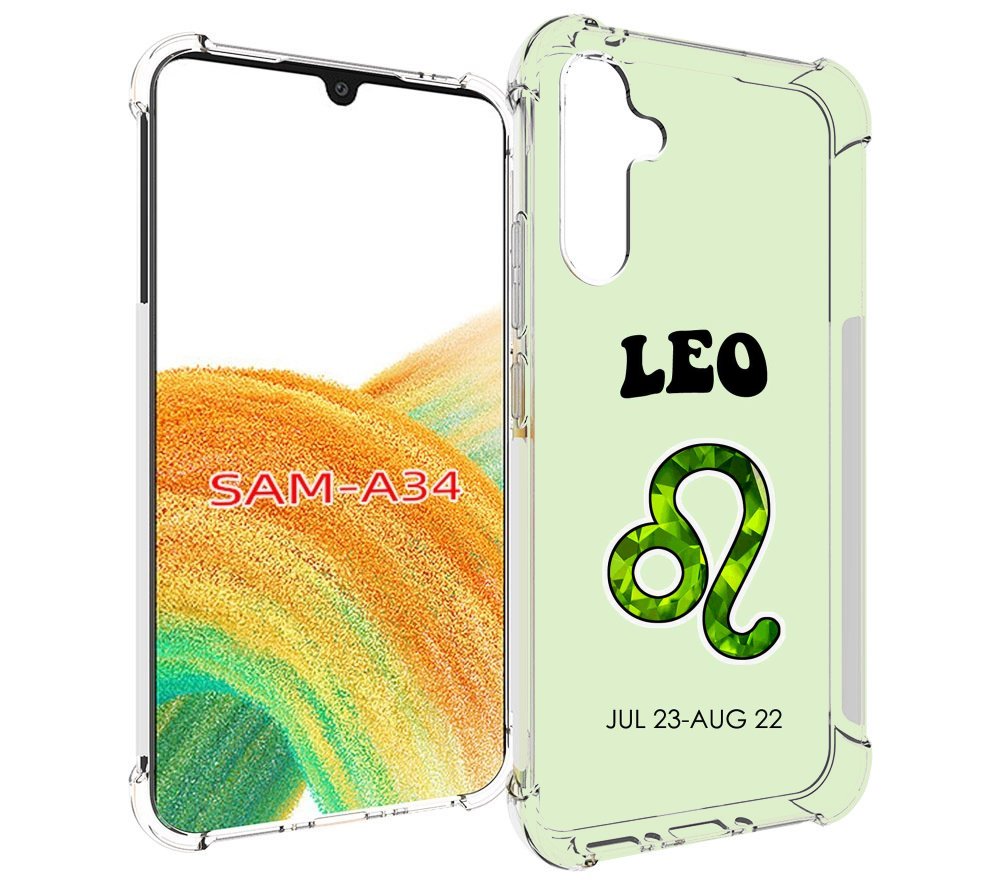 

Чехол MyPads знак зодиака лев 1 для Samsung Galaxy A34, Tocco