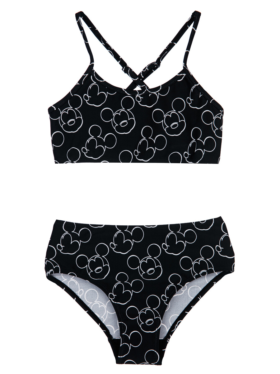 Купальный костюм трикотажный для девочки PlayToday 12241093 черный, 158, 12241093