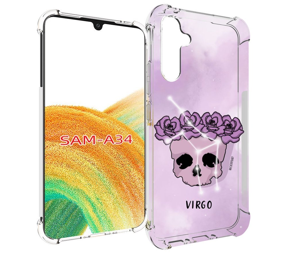 

Чехол MyPads знак зодиака дева 2 для Samsung Galaxy A34, Tocco