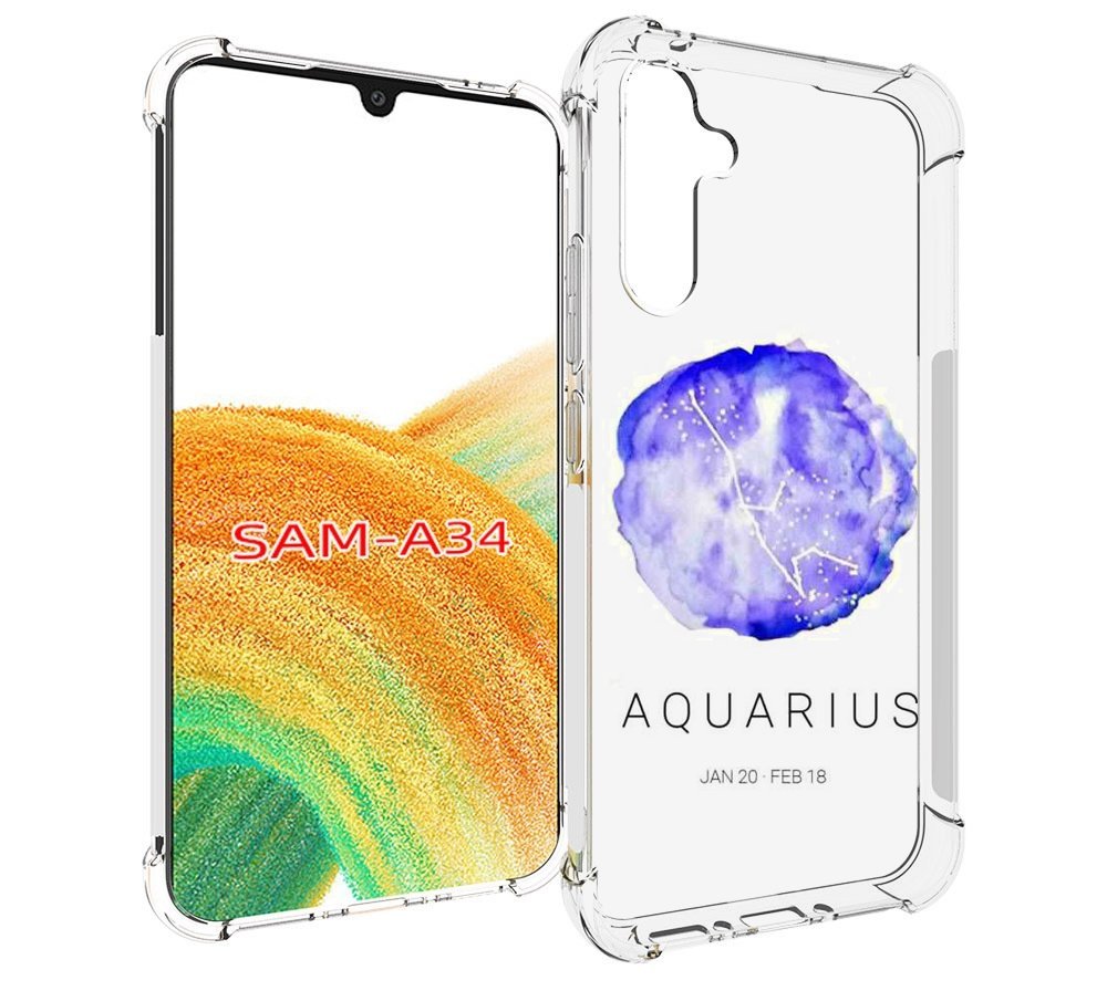 

Чехол MyPads знак зодиака водолей 5 для Samsung Galaxy A34, Tocco
