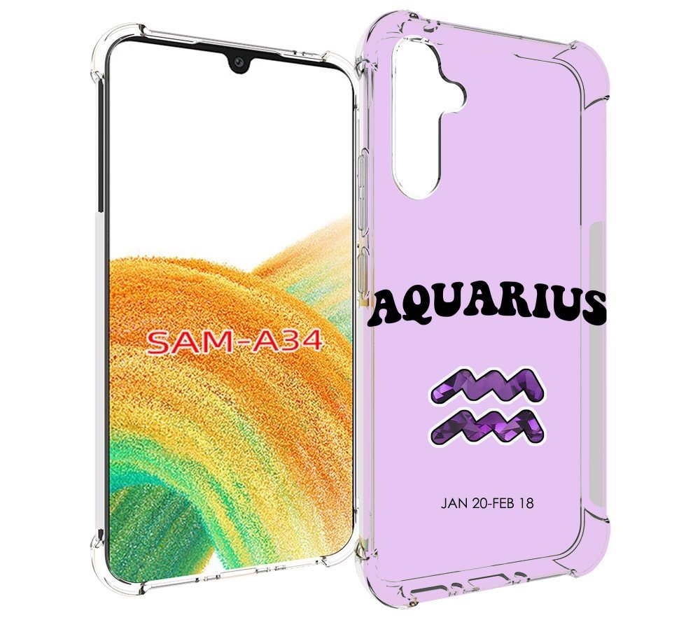 

Чехол MyPads знак зодиака водолей 4 для Samsung Galaxy A34, Tocco
