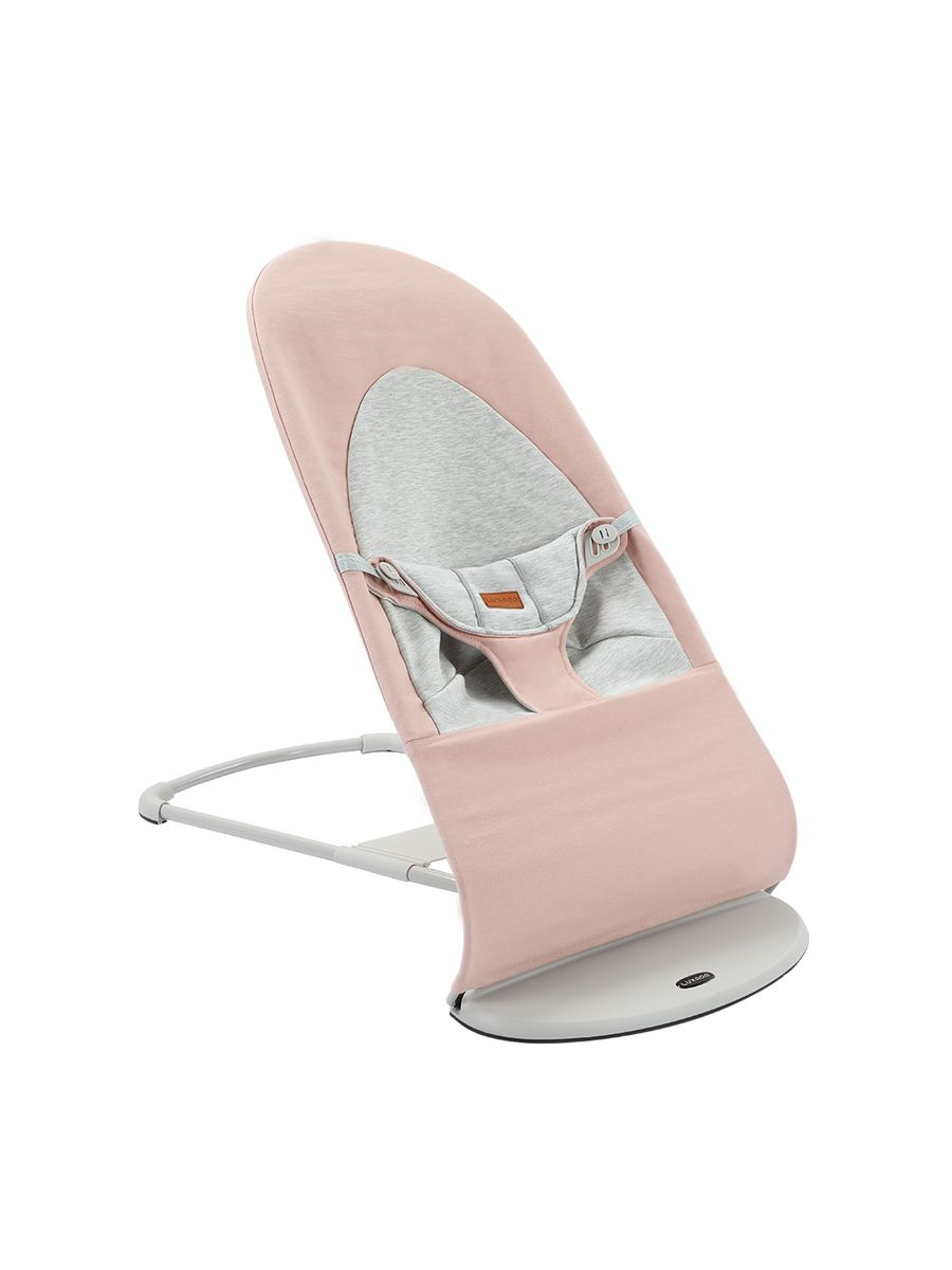 Шезлонг для новорожденного luxmom LM-456 светло-розовый