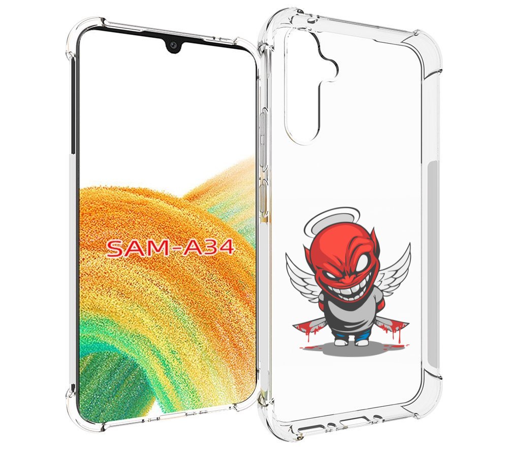 

Чехол MyPads злой-ангел для Samsung Galaxy A34, Tocco