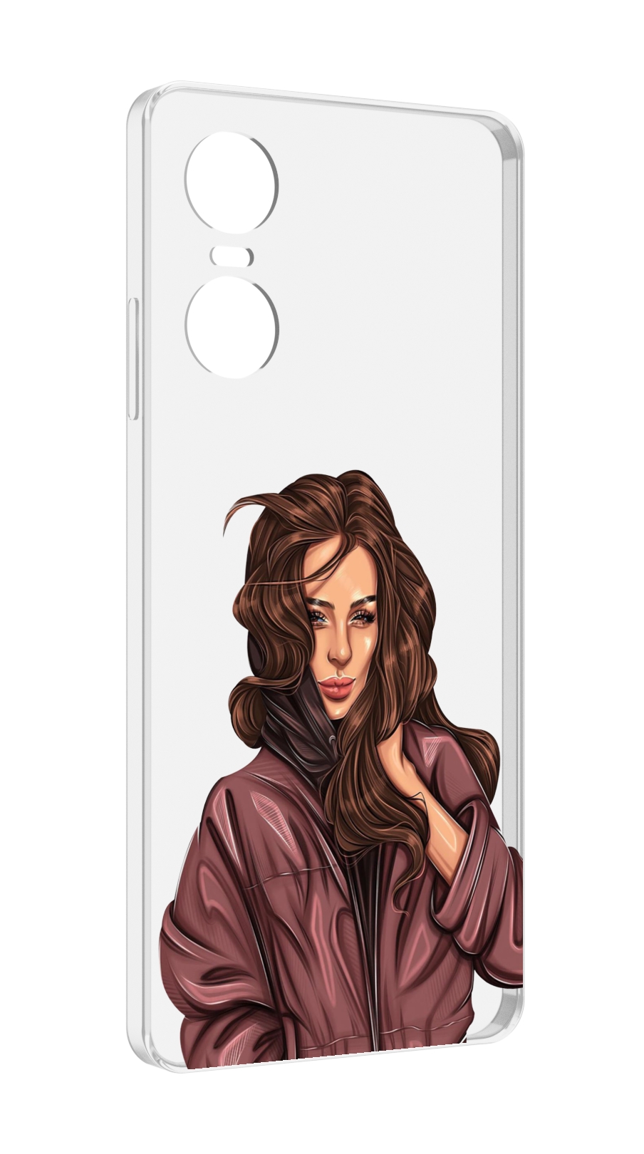 

Чехол MyPads Арт рисунок девушки для Tecno Pop 6 Pro, Прозрачный, Tocco
