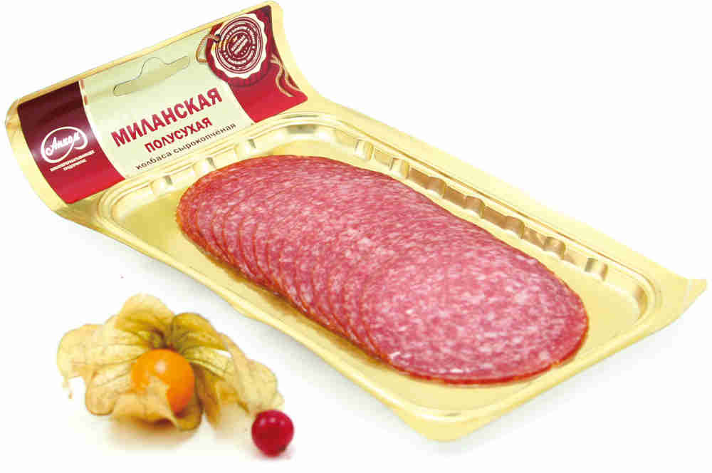 

Колбаса сырокопченая Анком Миланская, нарезка, 100 г
