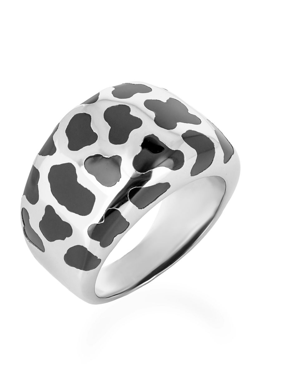 Кольцо из серебра р. 18,5 L-Silver KO-RMV02, эмаль