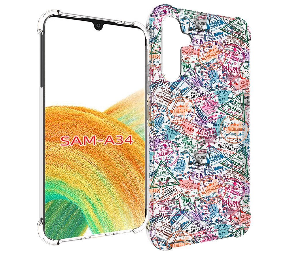 

Чехол MyPads загранчехол для Samsung Galaxy A34, Tocco