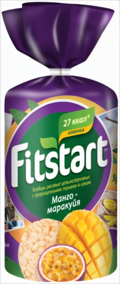 Хлебцы FITSTART рисовые Манго-маракуйя 100 гр Fitstart