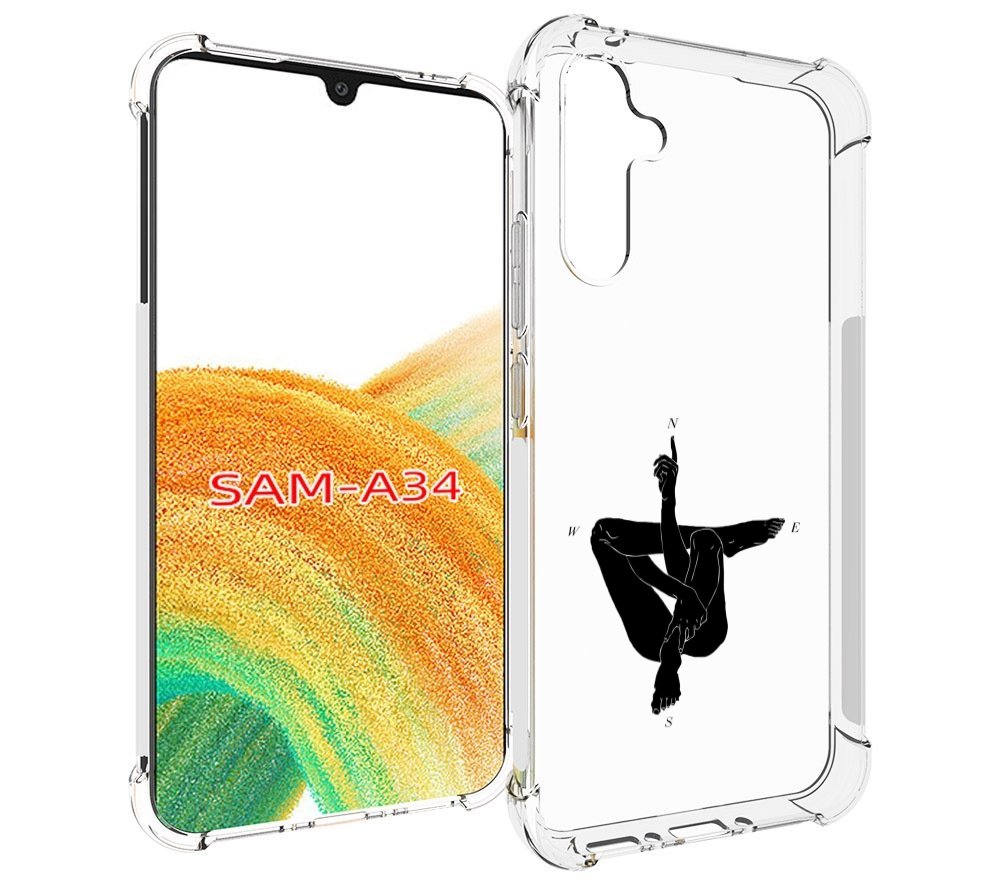 

Чехол MyPads живой компас для Samsung Galaxy A34, Tocco