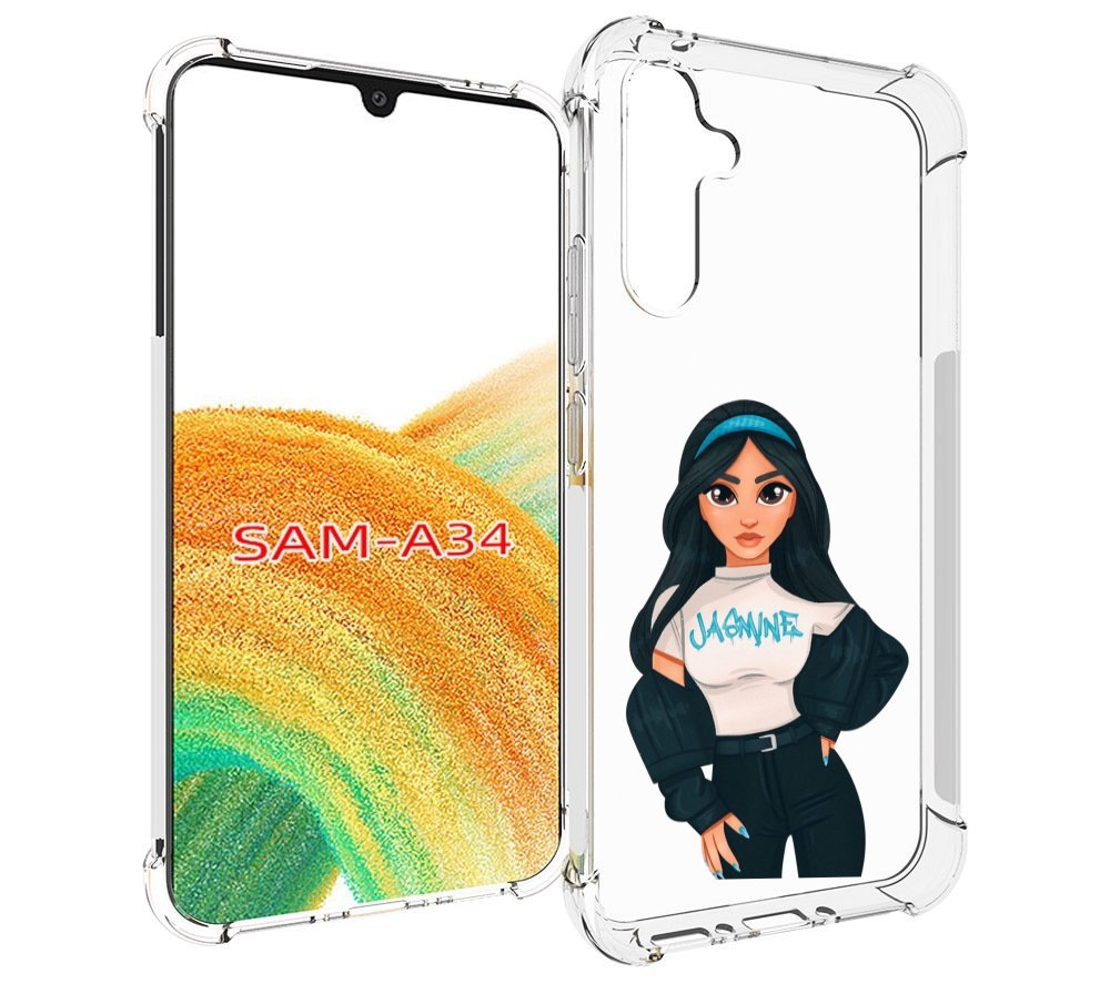 

Чехол MyPads жасмин-в-джинсах женский для Samsung Galaxy A34, Tocco