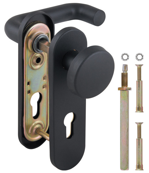 

Ручка дверная Fuaro (Фуаро) DH-043P-KNOB NE (ЧЕРНАЯ), НЕЙЛОН, квадрат 9x90 мм, Черный