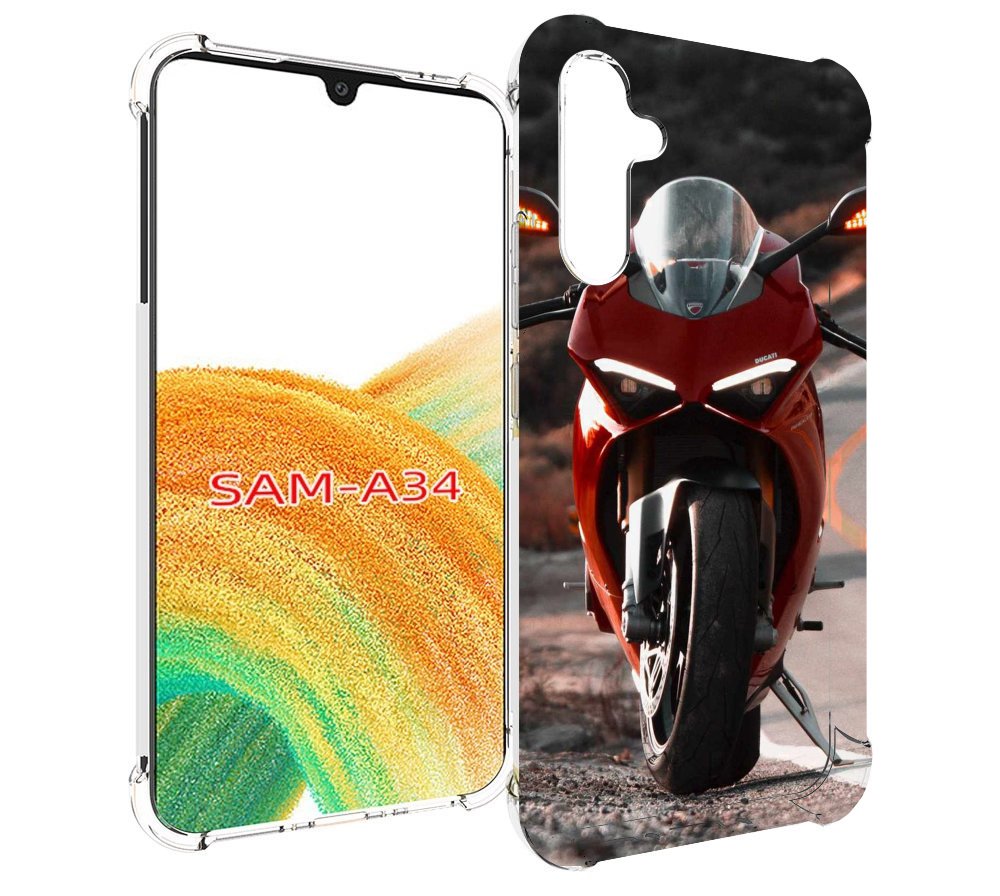 

Чехол MyPads дукати мотоцикл для Samsung Galaxy A34, Tocco