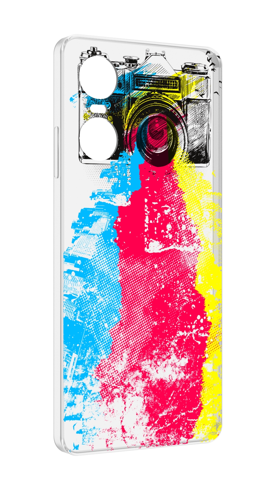 

Чехол MyPads цветной фотоаппарат для Tecno Pop 6 Pro, Прозрачный, Tocco