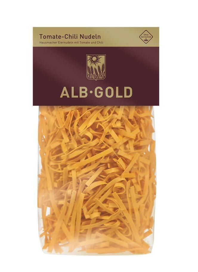 

Макароны Alb Gold яичные, с томатами и чили, 250 г