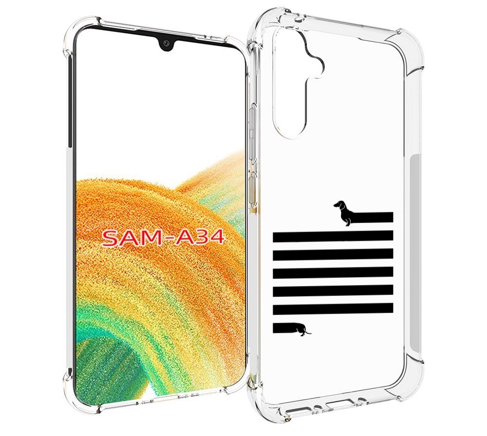 

Чехол MyPads длинная-такса для Samsung Galaxy A34, Tocco