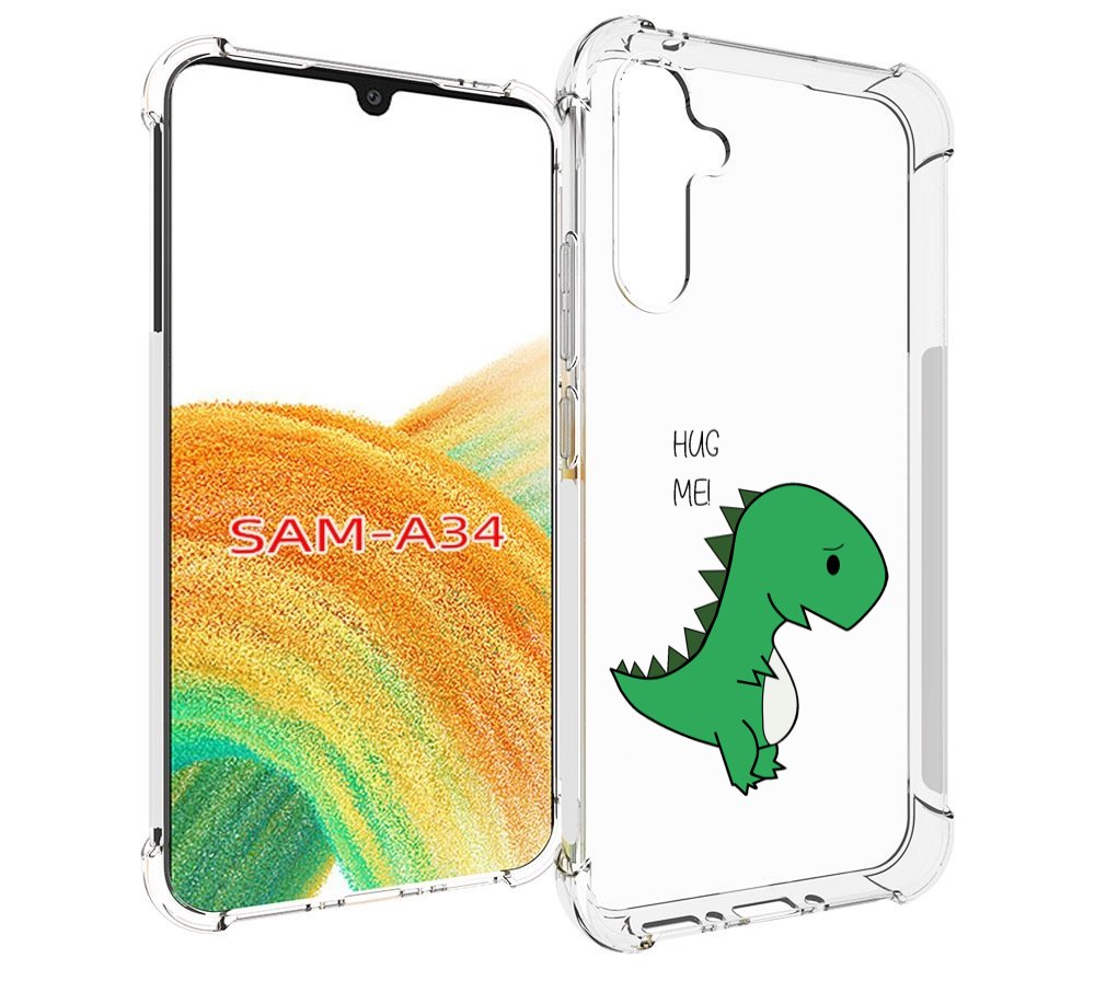 

Чехол MyPads динозаврик для Samsung Galaxy A34, Tocco