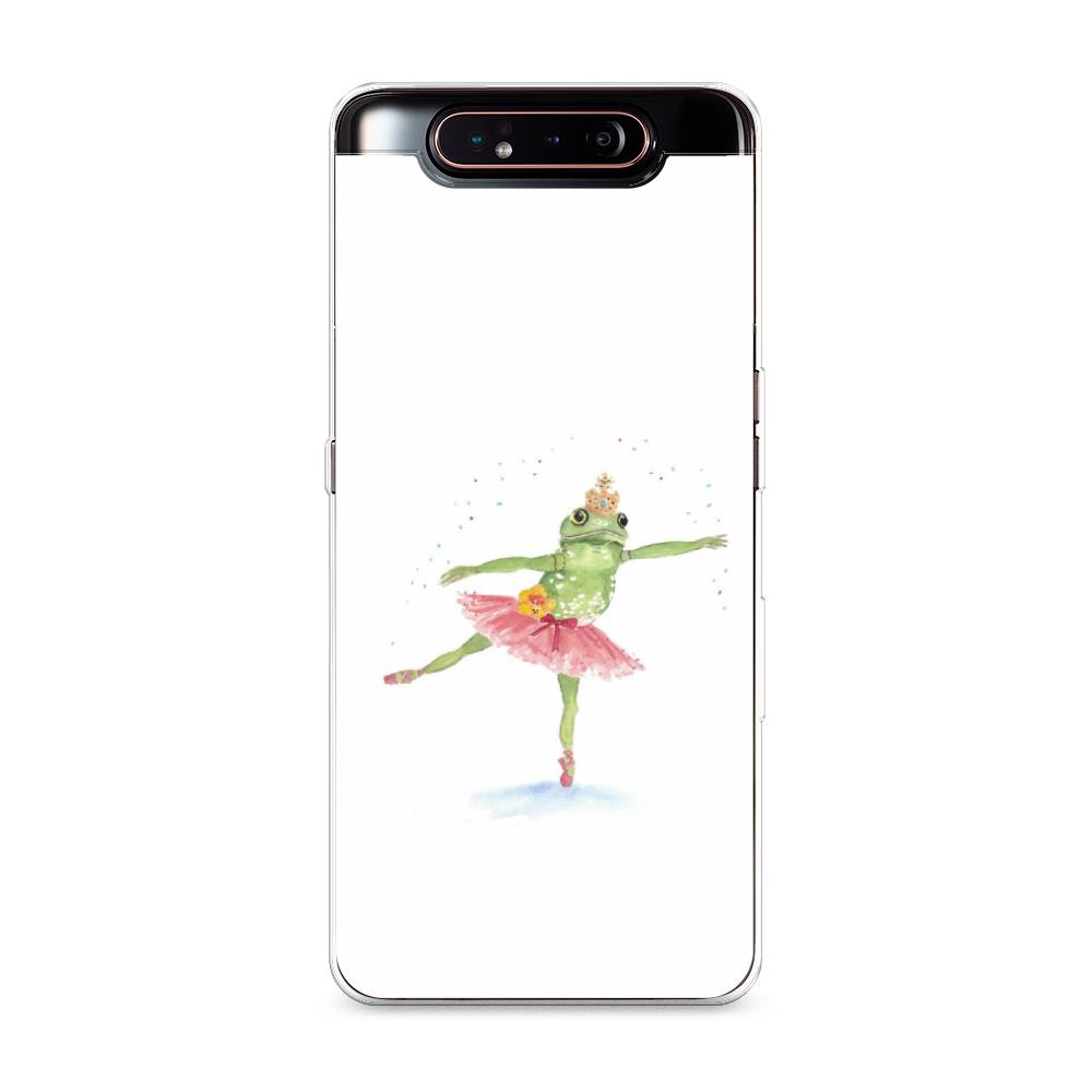 

Чехол на Samsung Galaxy A80 "Лягушка-балерина", Зеленый, 28350-4