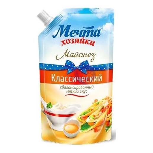

Майонез Мечта хозяйки Провансаль классический 55% 388 г
