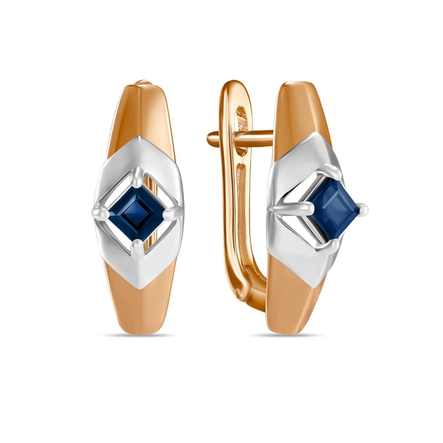 

Серьги из золота MIUZ Diamonds (Московский ювелирный завод) E01-L-35419-SA, сапфир, E01-L-35419-SA
